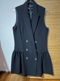 Zara waist coat vest dress