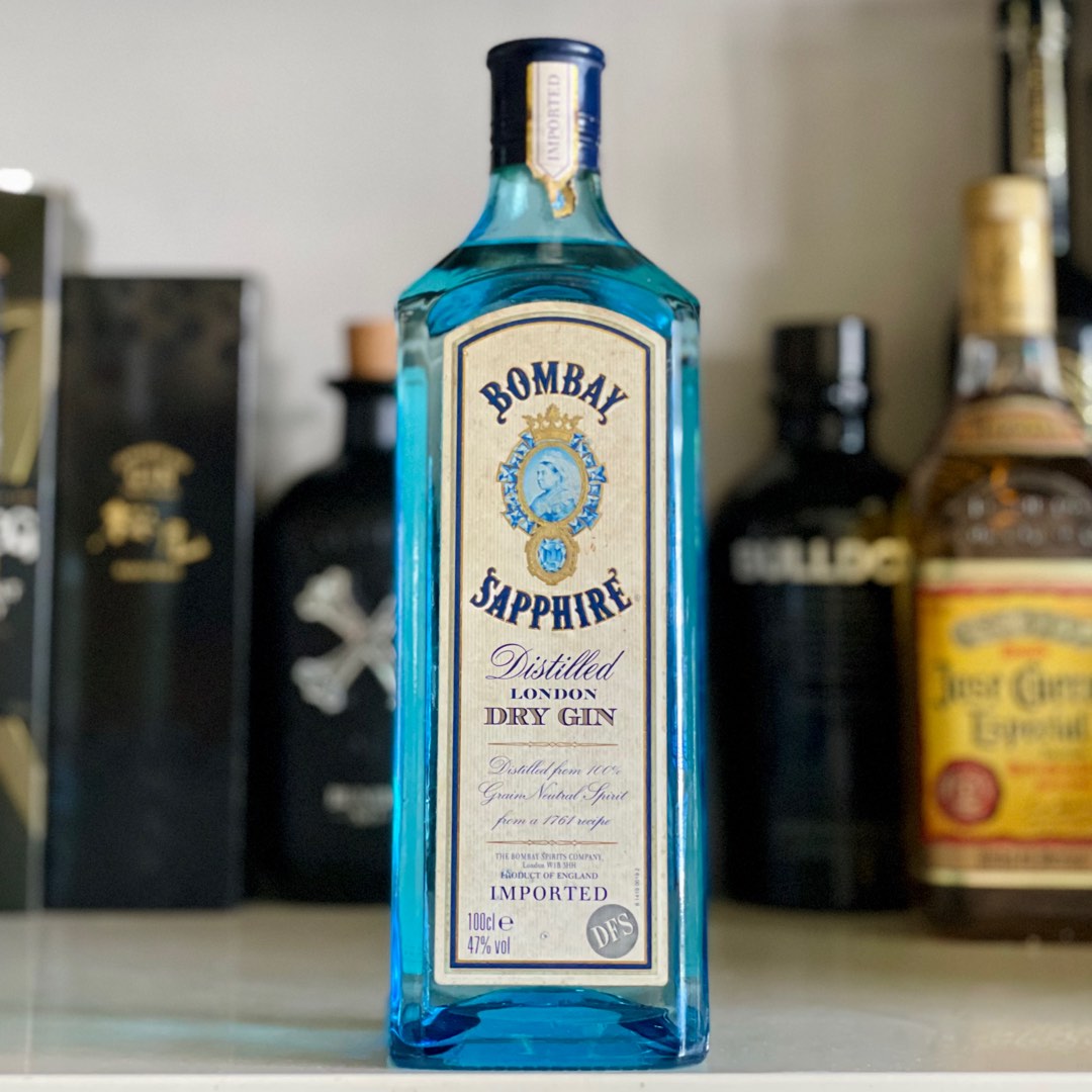 1L Bombay Sapphire Gin London Dry vintage 1000ml, Food & Drinks