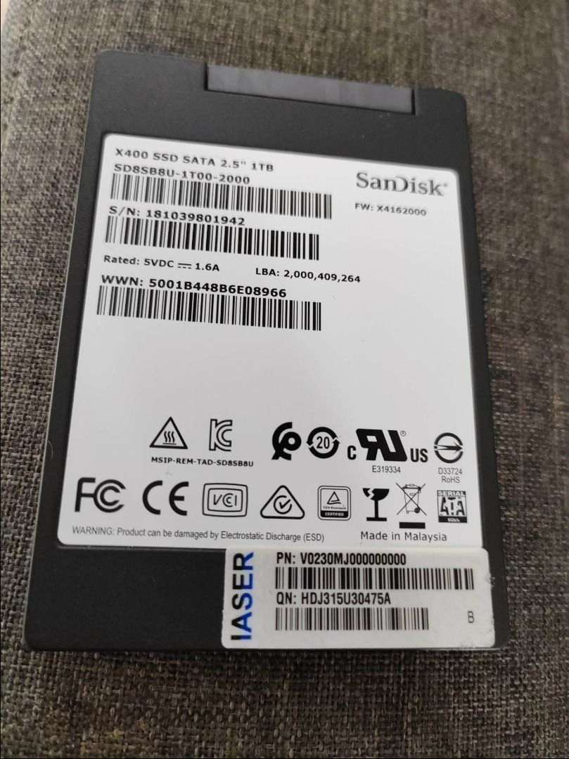 Sandisk best sale x400 1tb