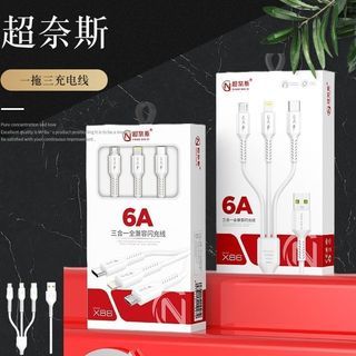 3 in 1 Charging Cable, Type C Android & iOS charge (X86)