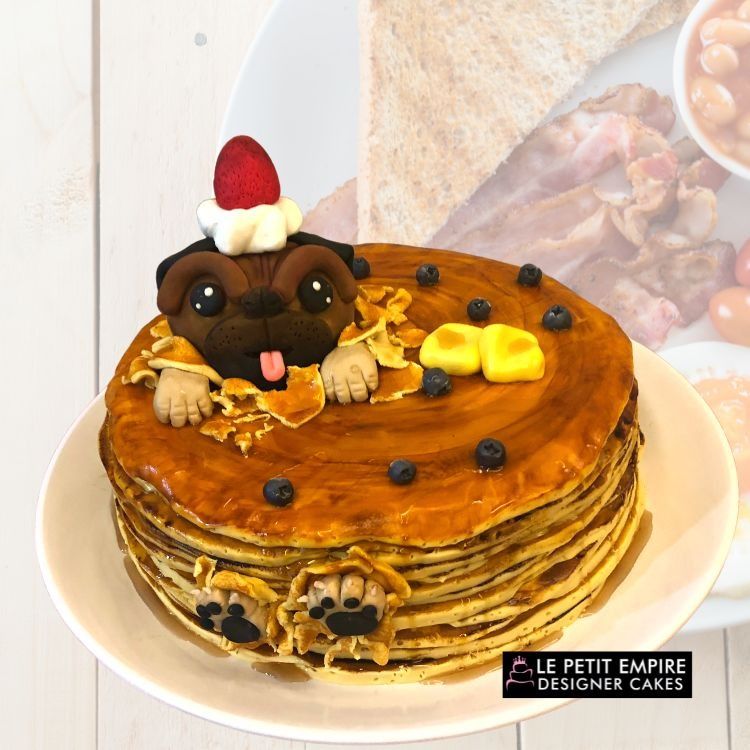 3d hot sale pug cake