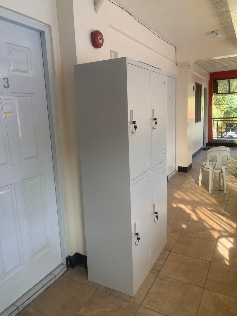 4 DOOR LOCKER - STEEL --- LIGHT GRAY COLOR ---, Furniture & Home Living ...
