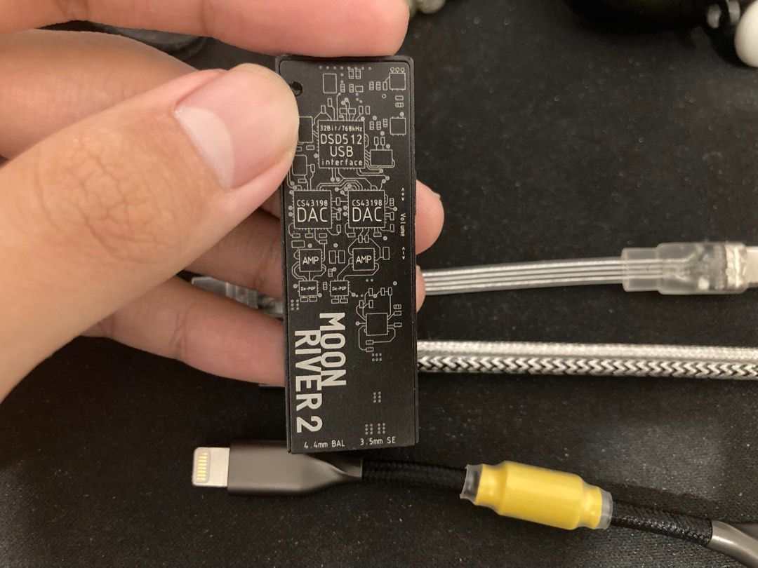 跟總值$800嘅線💥]水月雨Moondrop Moonriver 2 水解貳式Dongle DAC AMP