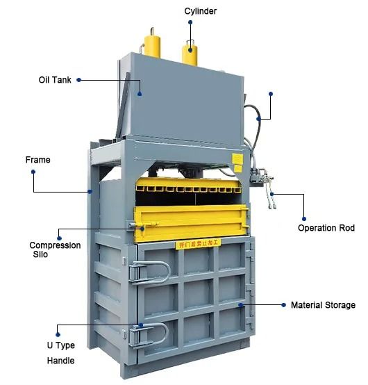 8TONS BALER MACHINE 30-50KG BALE WEIGHT, Commercial & Industrial ...