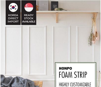 Image showcasing 99cm Foam Strip / Wainscoting / DIY / Child Safety / Wall Cushion ...