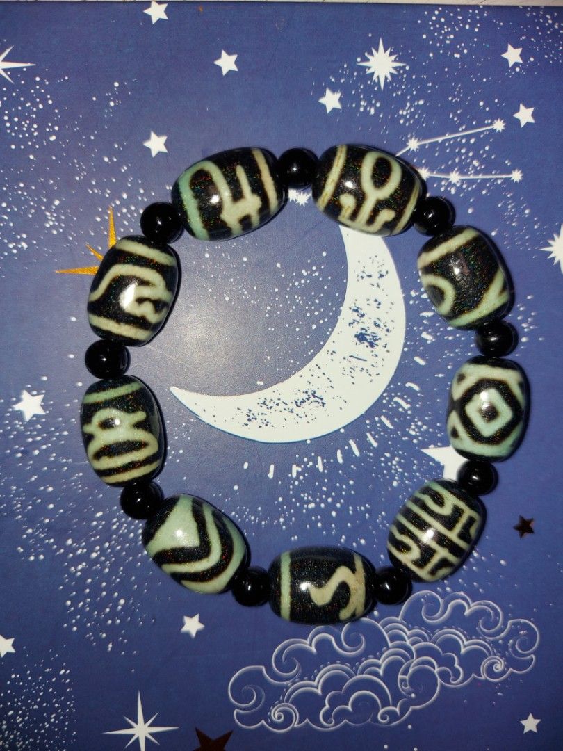 虎牙蓮花宝瓶天珠