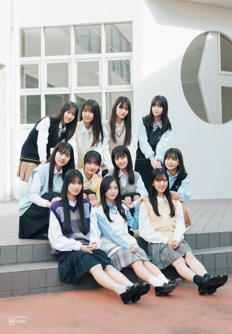 全新日版包郵B.L.T. 櫻坂46 三期生谷口愛季岡本姫奈熊澤風花2023 4 132