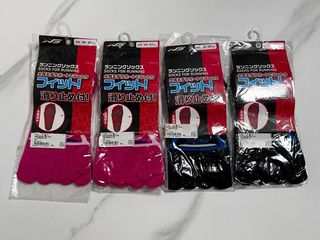 特價現貨日本原包裝 -  Compression Socks 5 toes socks with grip (for Running / sport ) 5指壓力運動襪有防滑膠 （Size L : 25 - 27 cm) $30/164196077944962110