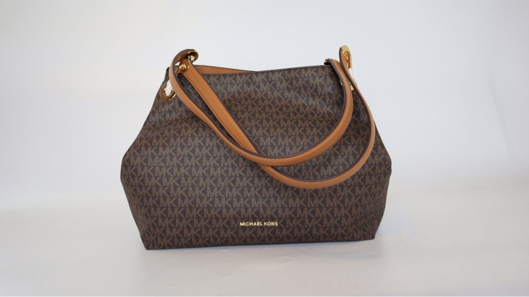 AUTHENTIC MICHAEL KORS RAVEN LOGO SHOULDER BAG Luxury Bags