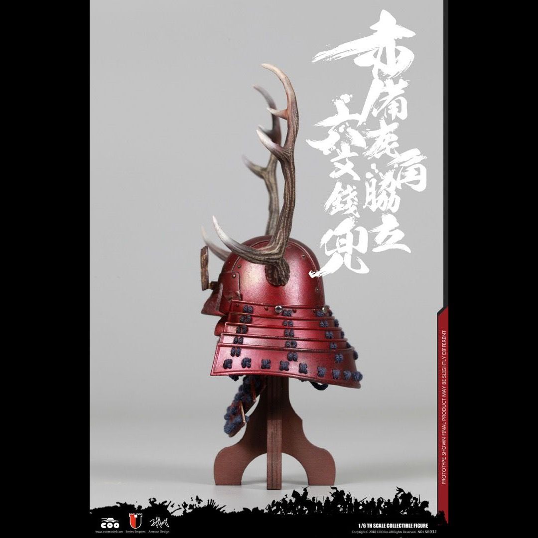 【NEW限定品】 COOMODEL 全新Hot! NO.SE032 赤備鹿角脇 日本武士帝國系列- 1/6 人文