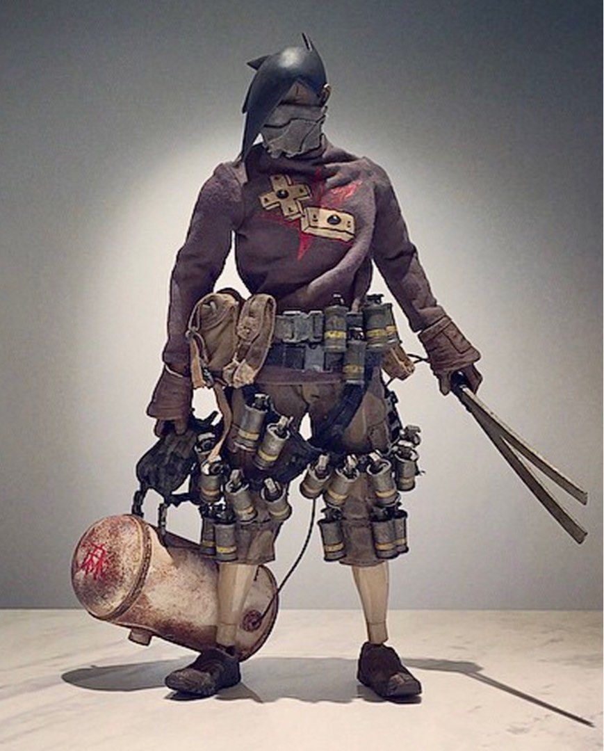 （全新外紙箱從未開封 ）ThreeA Ashley Wood 3A Popbot Tomorrow King SLICER BAKA TK 1/6  th Scale 3aa