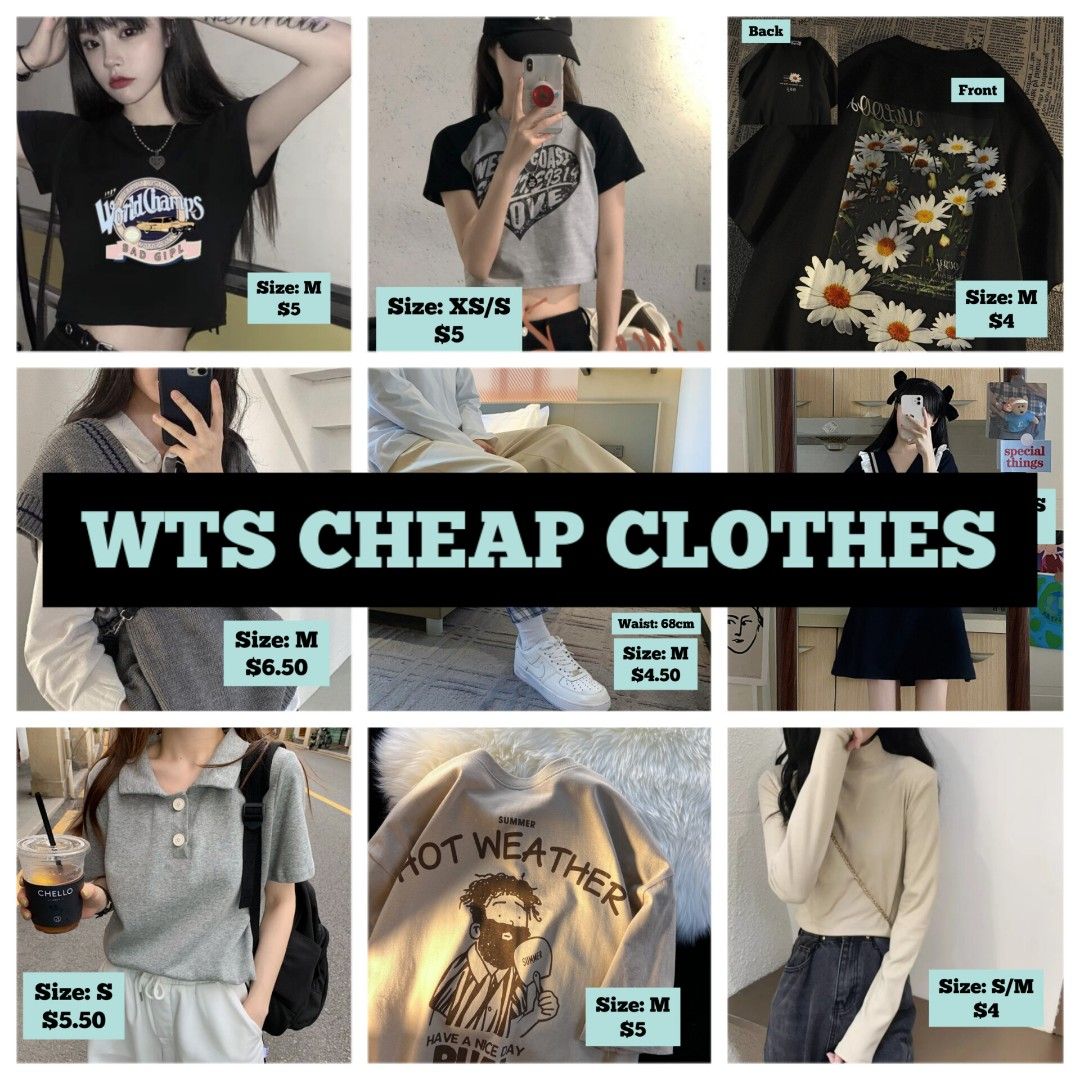 WTS ] Women's clothes girls fashion crop top uzzlang Korean vest collar  dress turtleneck ladies teenagers cheap clearance pants, Women's Fashion,  Tops, Shirts on Carousell