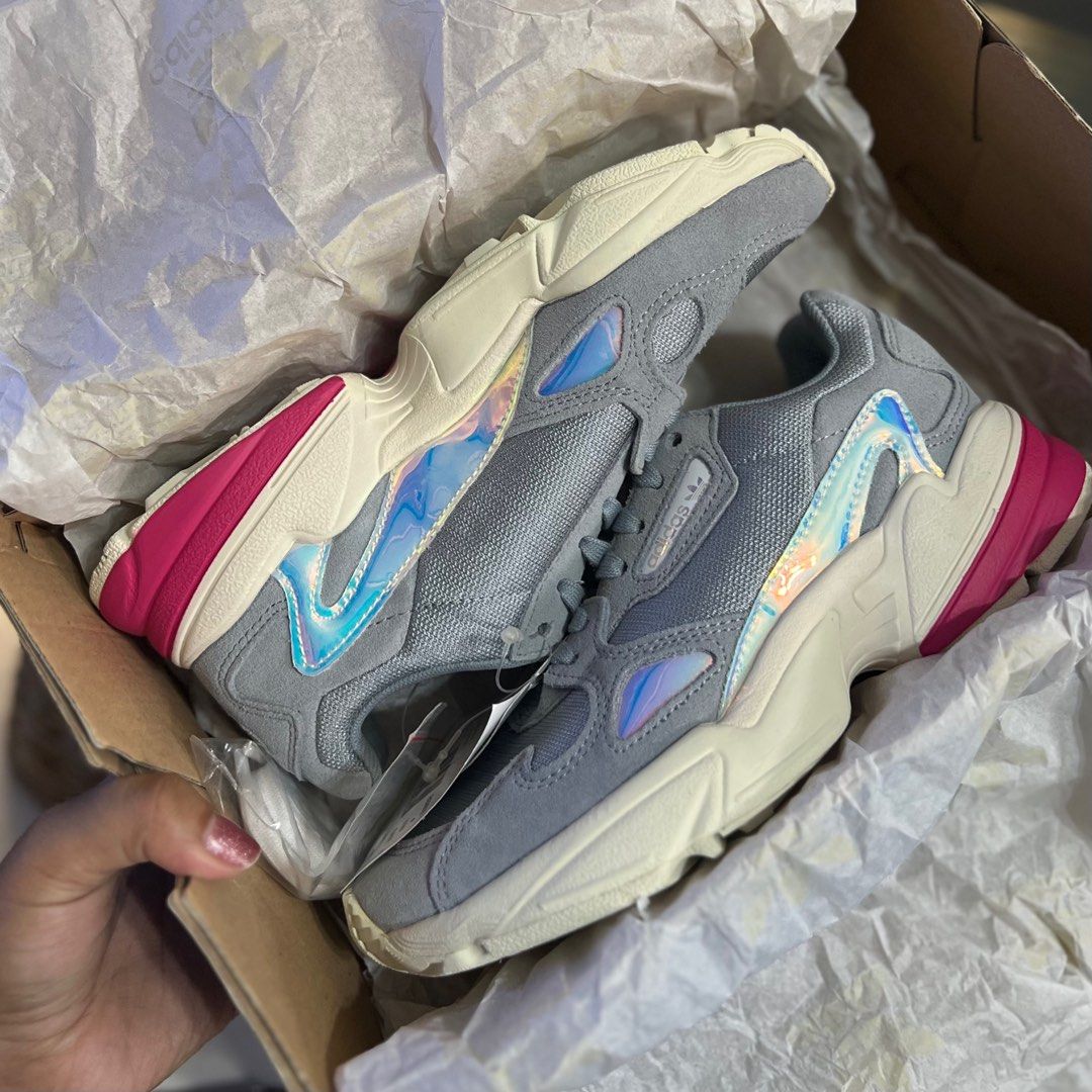 Adidas Falcon Light Grey, Women's Fashion, Footwear, Sneakers on Carousell