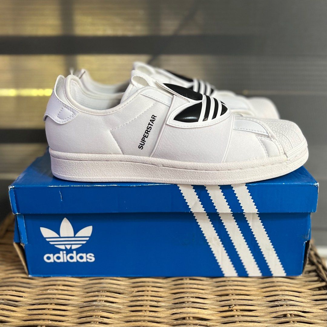 Adidas Superstar Slip On White Black Women s Fashion Footwear