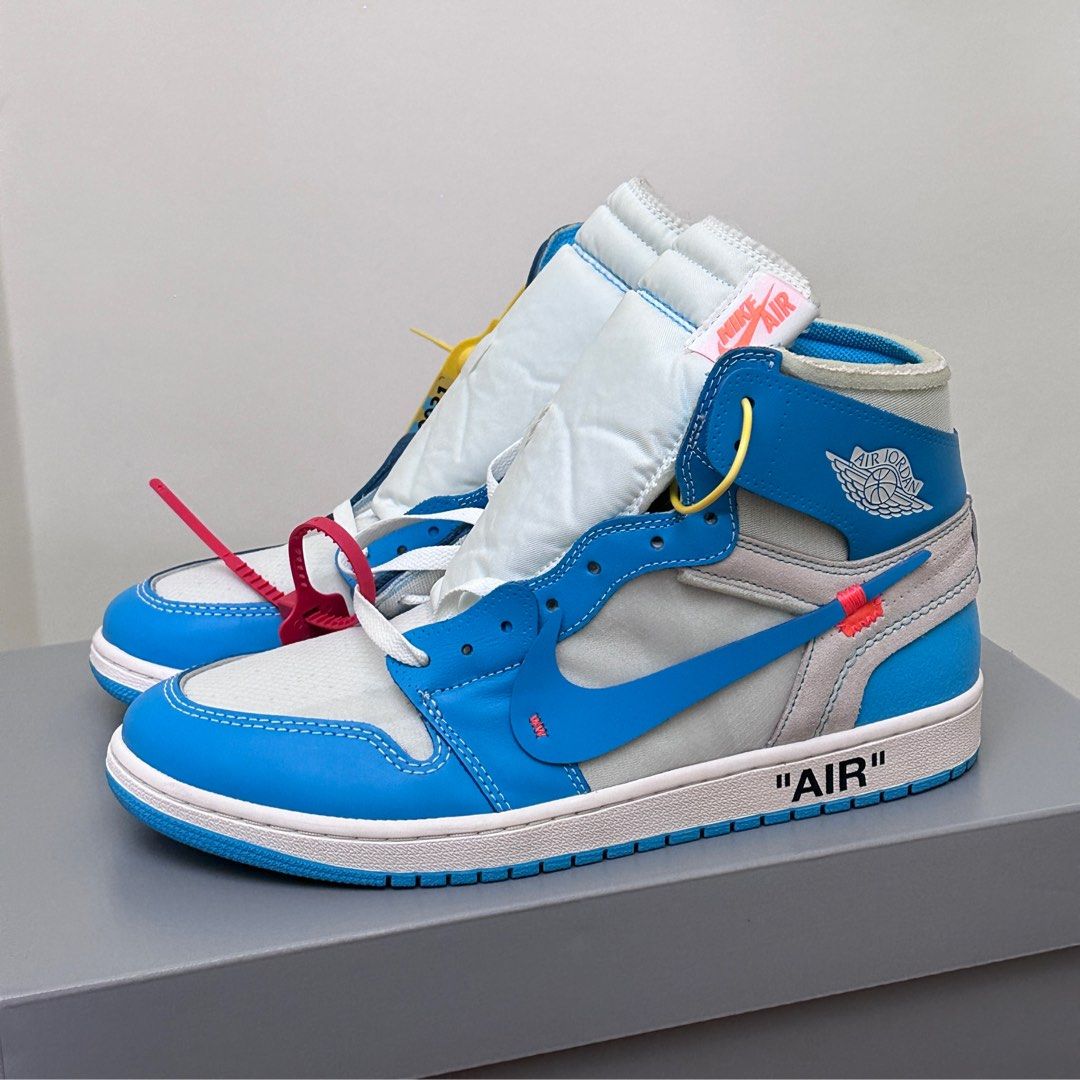 Jordan 1 offwhite UNC, Men's Fashion, Footwear, Sneakers on Carousell