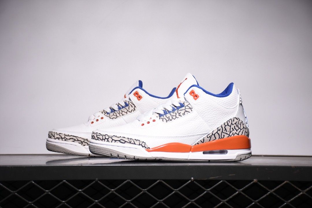Air Jordan 3 Knicks, 男裝, 鞋, 波鞋- Carousell