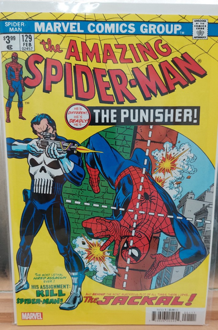 Amazing Spider-Man : Facsimile Edition (2023) # 129 (CGC 9.8SS) Signed Tim Vigil