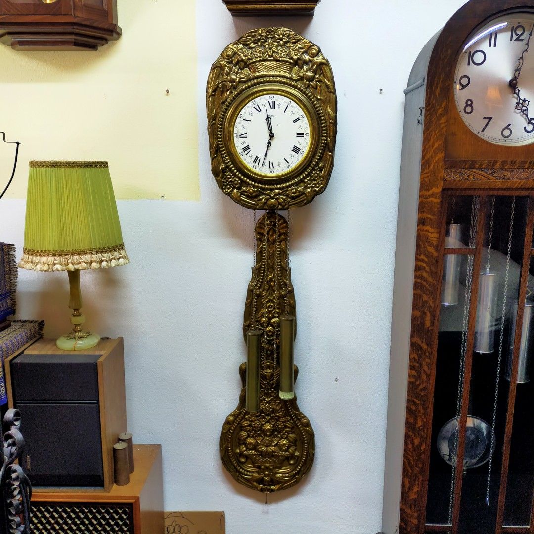 Antique URGOS French Morbier Clock, Furniture & Home Living, Home Decor