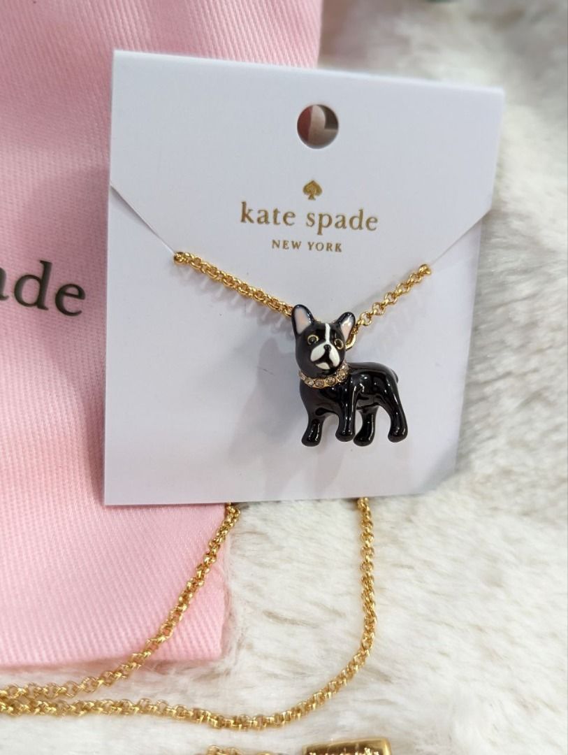Kate spade boston terrier deals necklace
