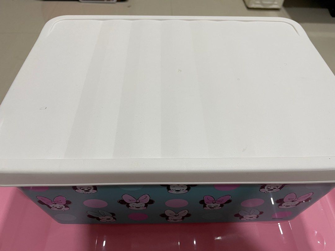 AUTHENTIC MINNIE MOUSE STORAGE BOX, Furniture & Home Living, Home