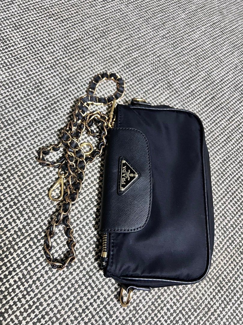 Authentic Prada Chain Sling, Luxury, Bags & Wallets on Carousell