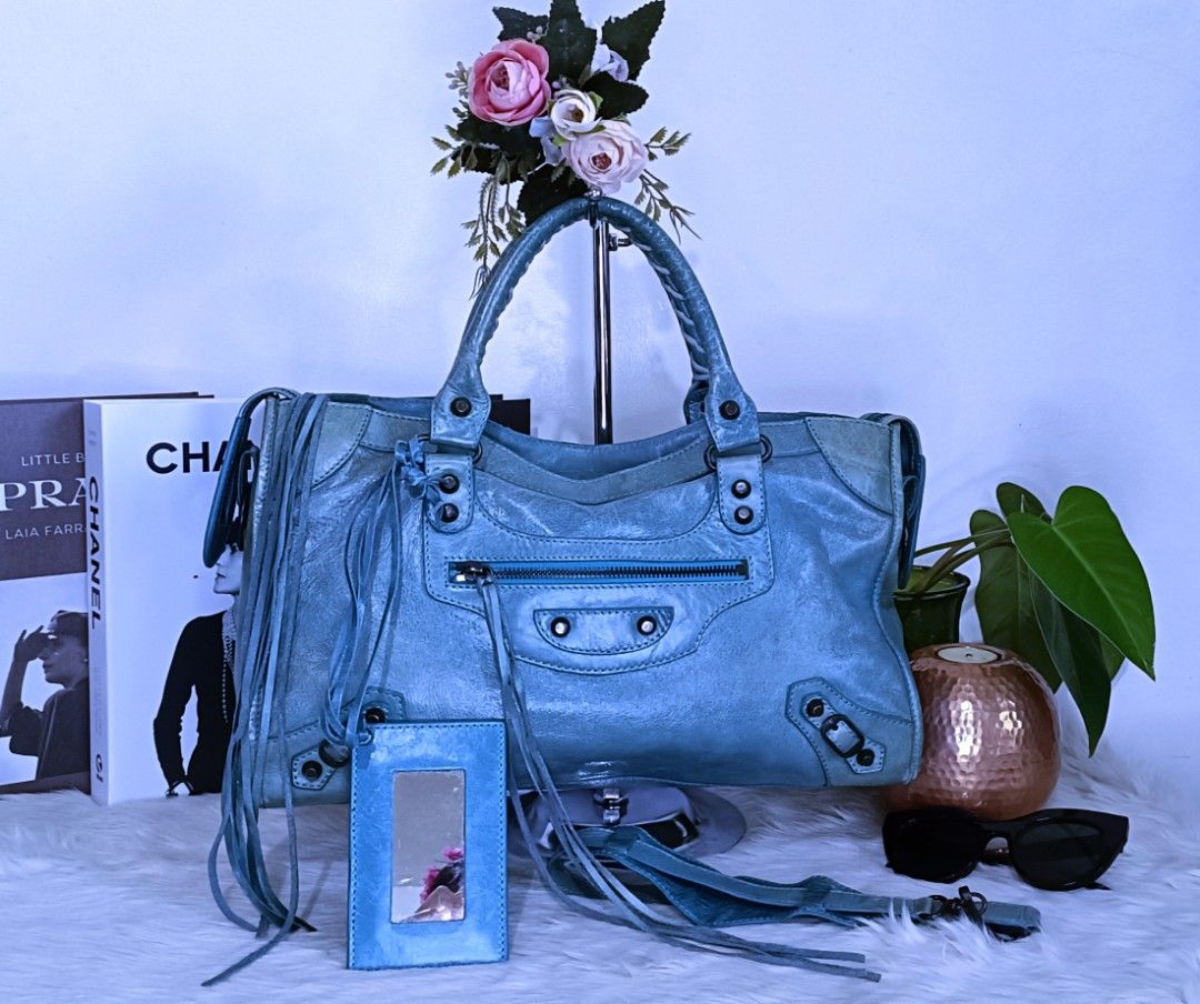 Blue clearance balenciaga bag