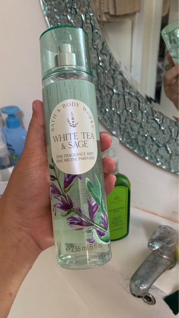 BBW Body Mist WHITE TEA & sage, Kesehatan & Kecantikan, Parfum, Kuku