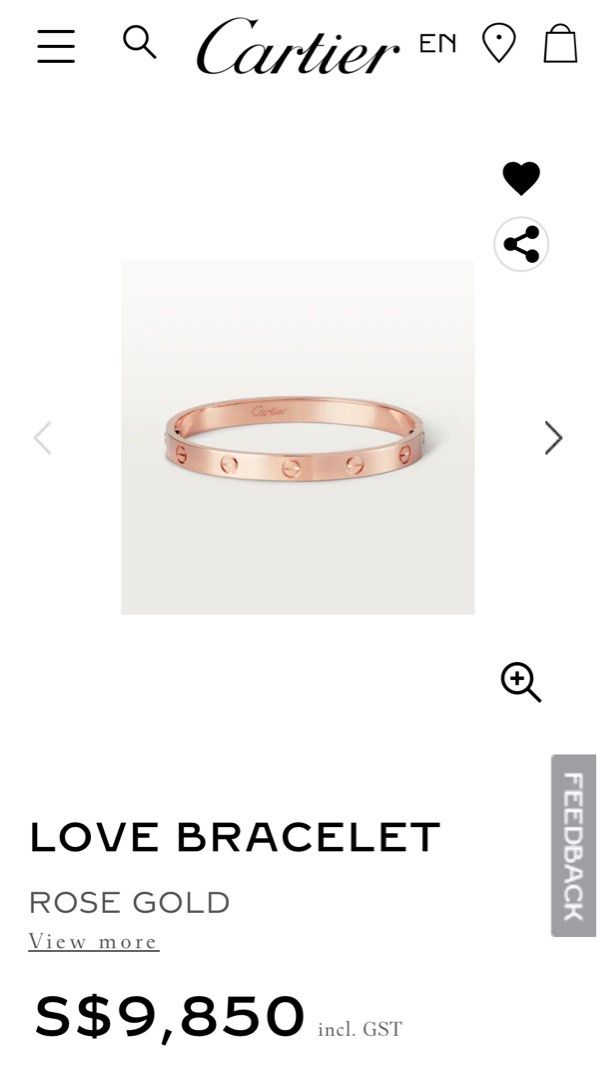 cartier lock bracelet price