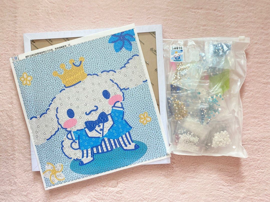 DIY Diamond Painting Kit - Sanrio Cinnamoroll, Hobbies & Toys, Stationery &  Craft, Craft Supplies & Tools on Carousell