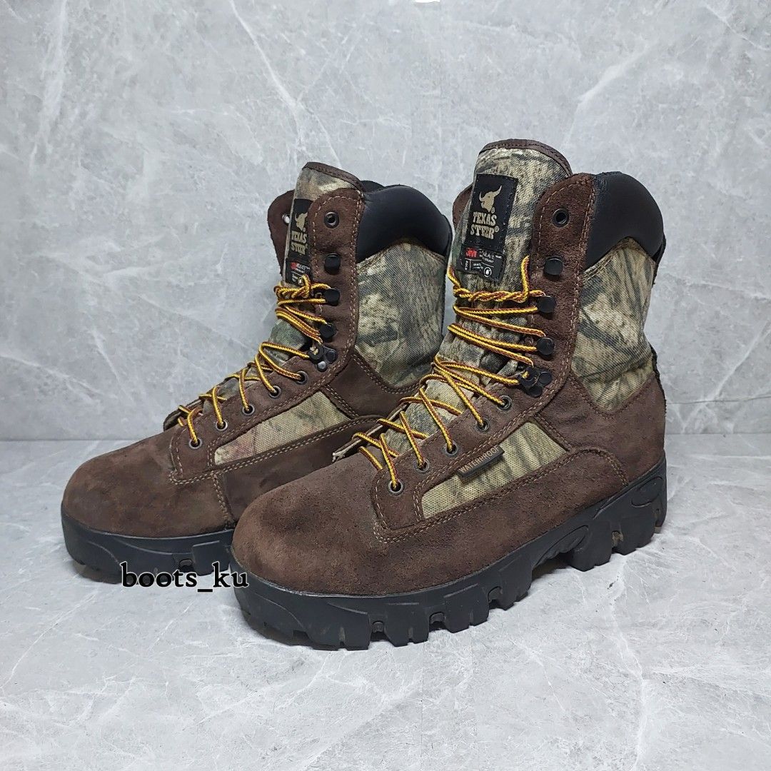 boots outdoor texas steer model camo size 43 second Fesyen Pria