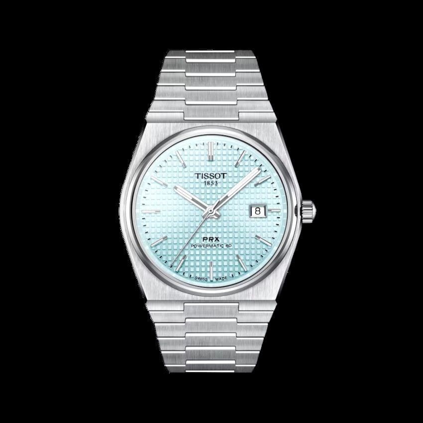 Brand New Tissot PRX Powermatic 80 Ice Blue T137.407.11.351.00, Luxury,  Watches on Carousell