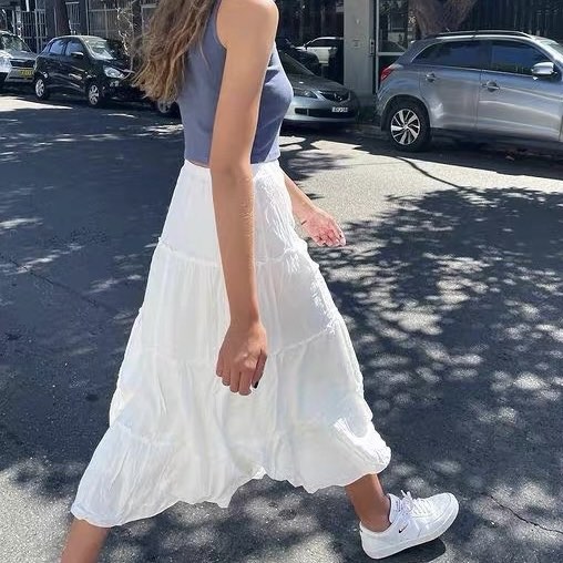 brandy melville white maxi dress Vivian Dress