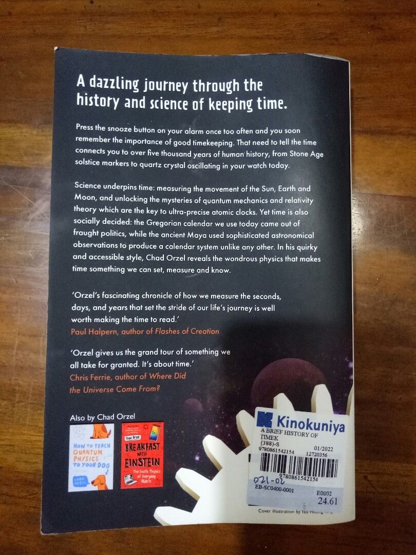 brief history of timekeeping 9780861542154 chad orzel, Hobbies & Toys