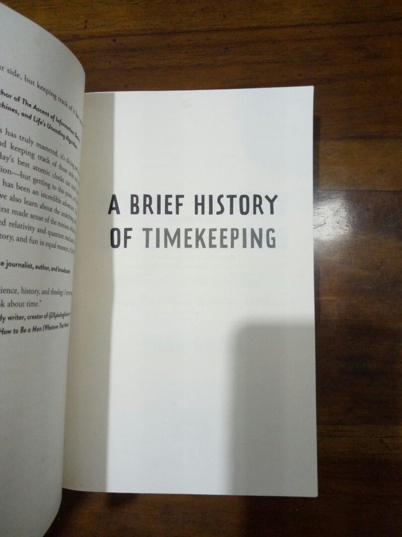 brief history of timekeeping 9780861542154 chad orzel, Hobbies & Toys