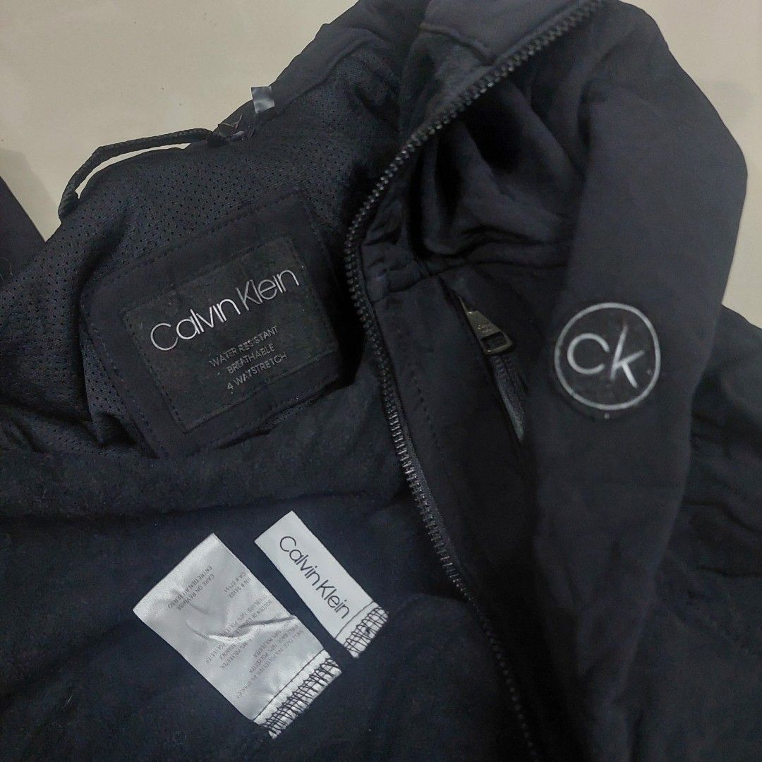 Calvin klein water resistant breathable shell wind protection 4 way stretch shop
