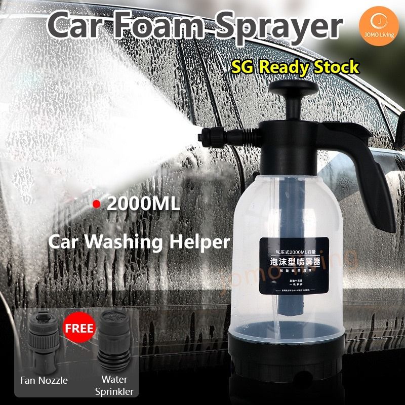 2000ML Car Foam Wash Spray BottleManual Air Pressure Water Liquid