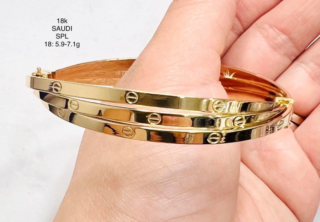Cartier bangle 18k saudigold Women s Fashion Jewelry Organizers Bracelets on Carousell