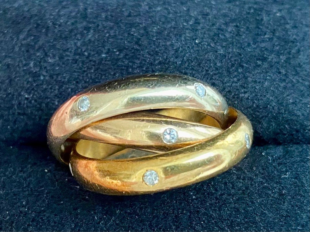 Cartier trinity new arrivals diamond ring