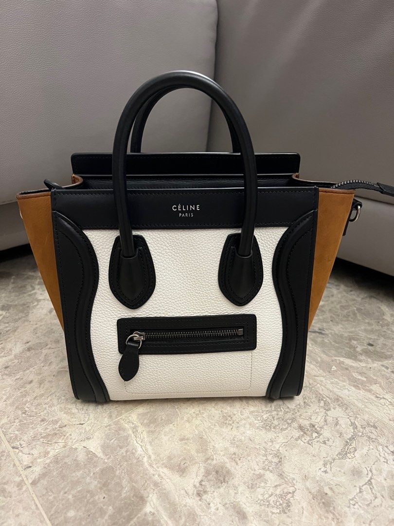 Celine tri color luggage nano