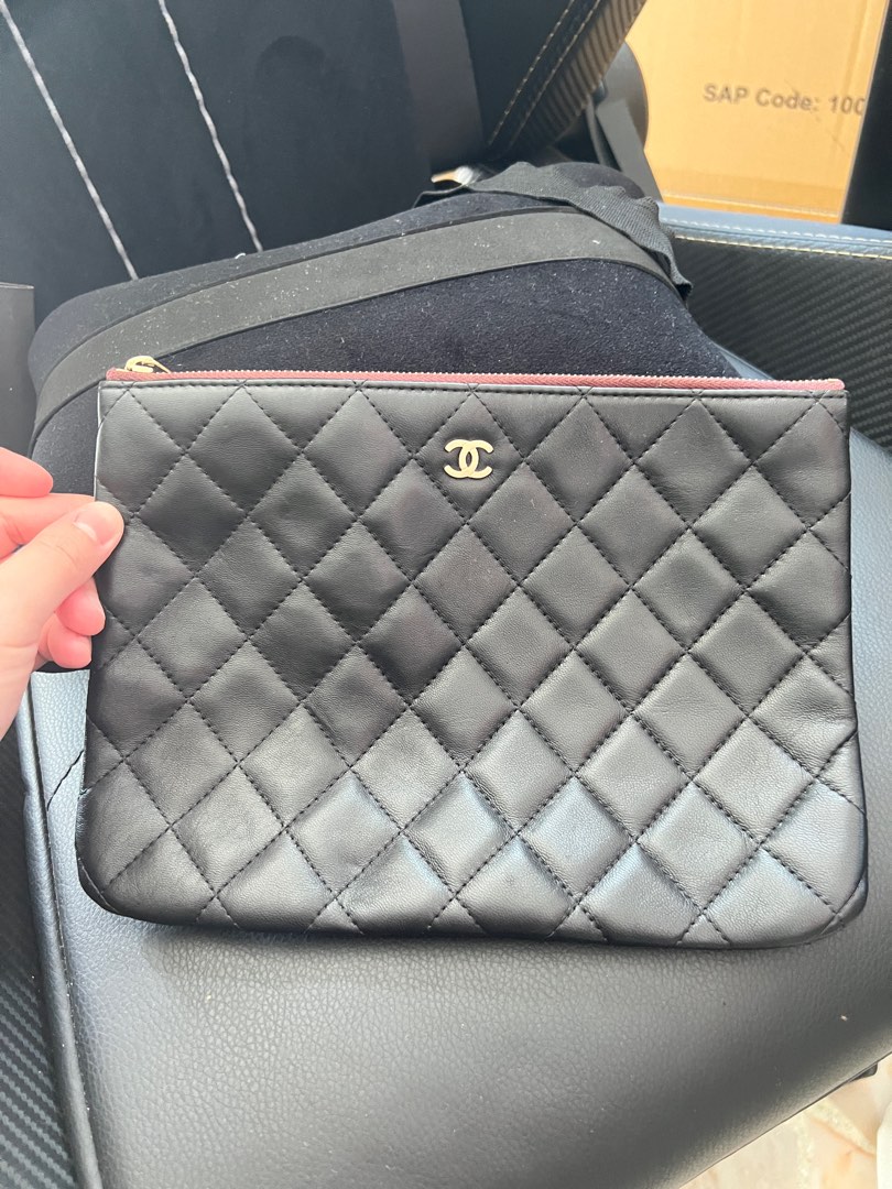 Chanel Boy Pouch, Luxury, Bags & Wallets on Carousell