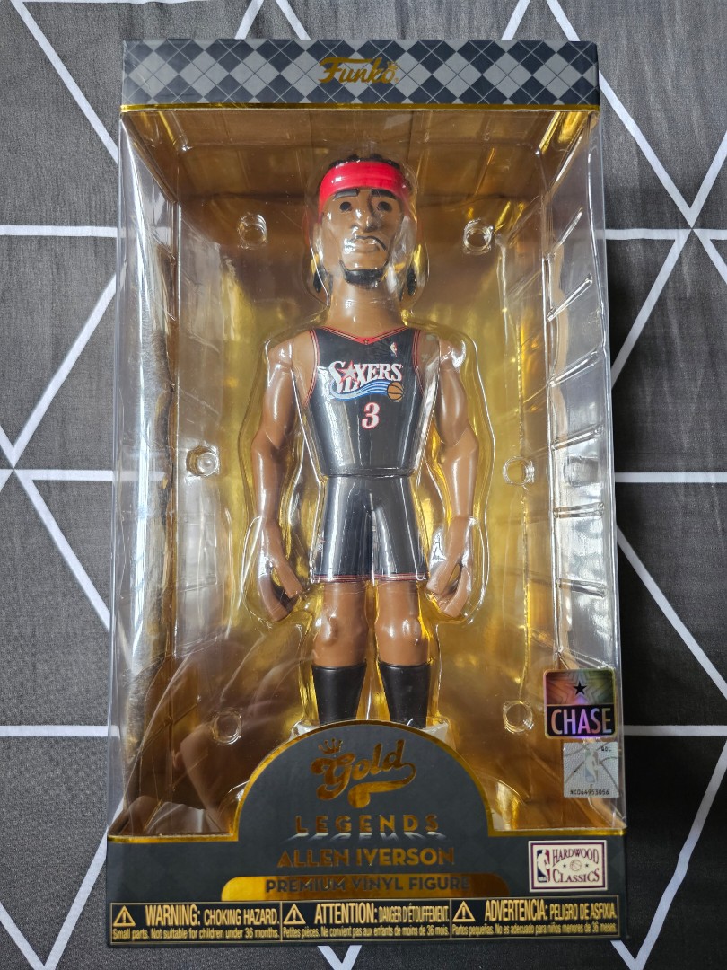 Funko Gold NBA Allen Iverson Chase (Black 76ers Jersey) 12 inch Figure