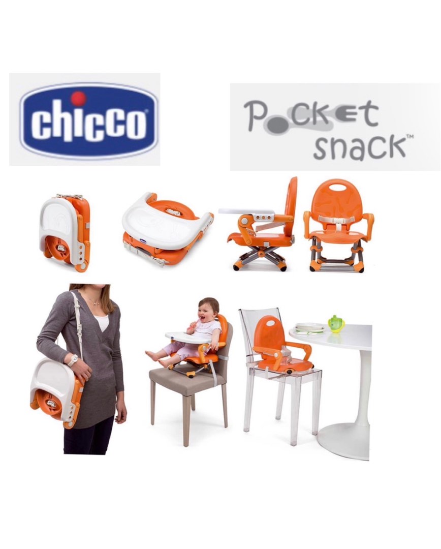 CHICCO Pocket Snack Booster Seat, Babies & Kids, Nursing & Feeding, Baby High Chairs on Carousell