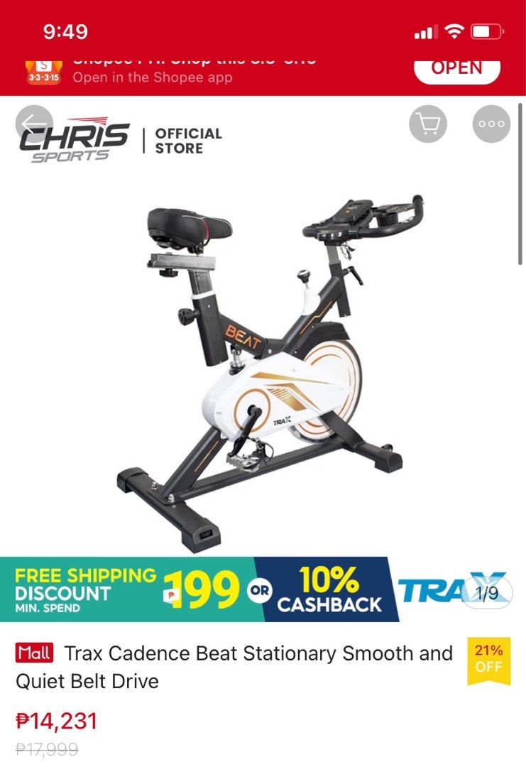 Chris sports stationary bike store