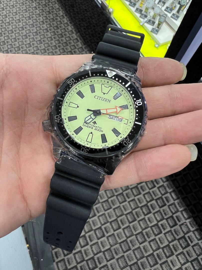 CITIZEN PROMASTER FUGU LIMITED EDITION LUME DIAL DIVERS 200M AUTOMATIC NY0138 14x