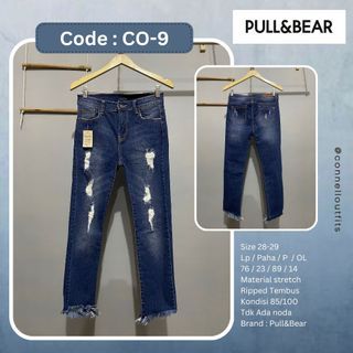 CO-9 Pull&Bear Celana Jeans Ripped Size 28-29