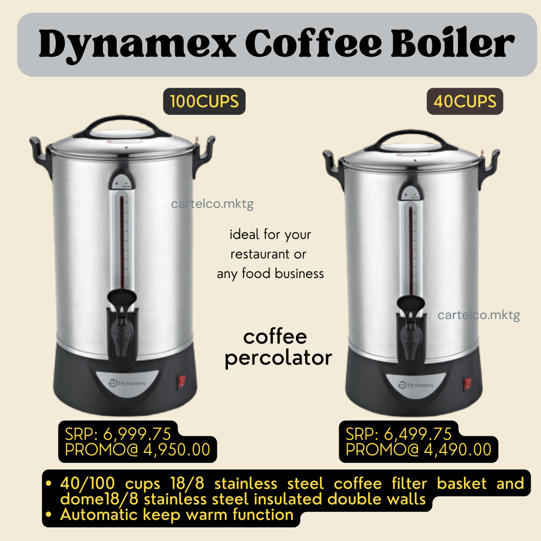 Coffee boiler, coffee percolator 40cups, 100cups for restaurant use