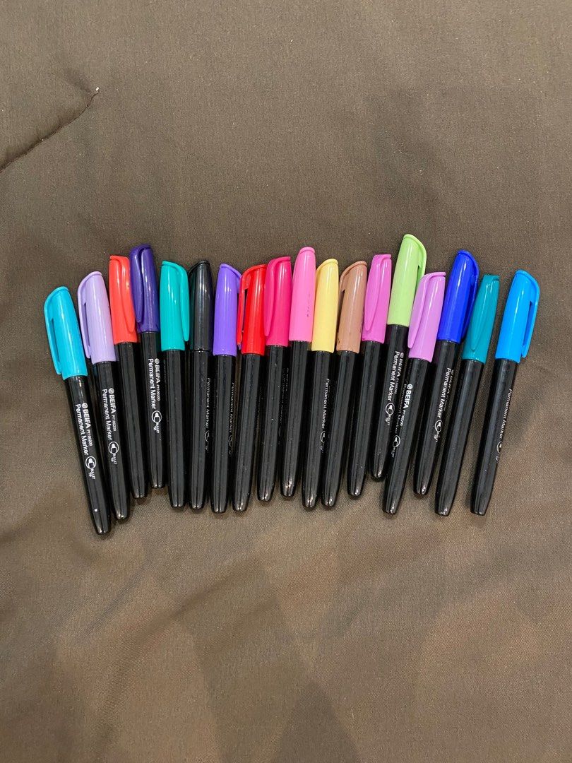 Colourful markers permanent, Hobbies & Toys, Stationery & Craft