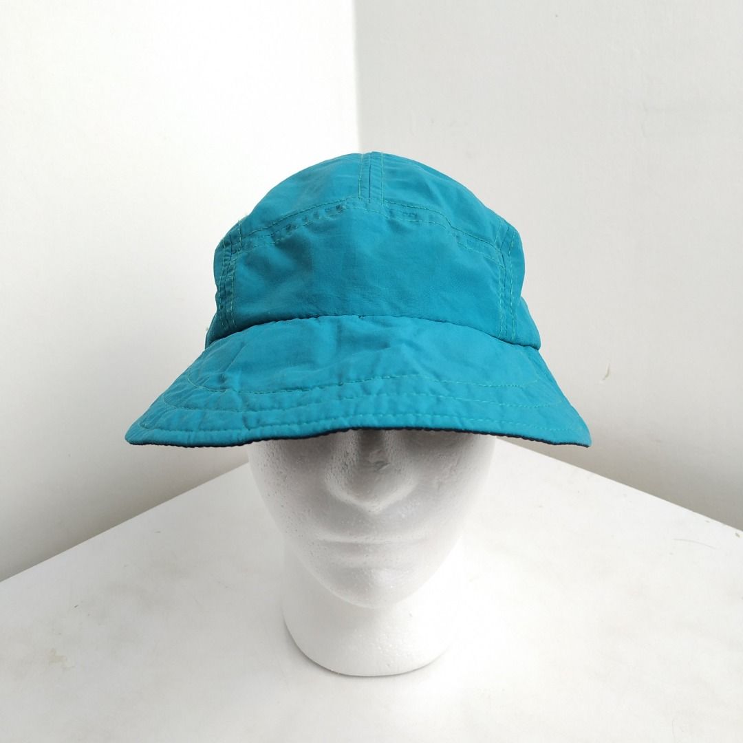 COLUMBIA PFG VINTAGE MADE IN USA 5 PANEL NYLON ADJUSTABLE ADULT SIZE BLUE GREEN  FISHING GEAR OUTDOOR DEEP SEA, Men's Fashion, Watches & Accessories, Cap &  Hats on Carousell