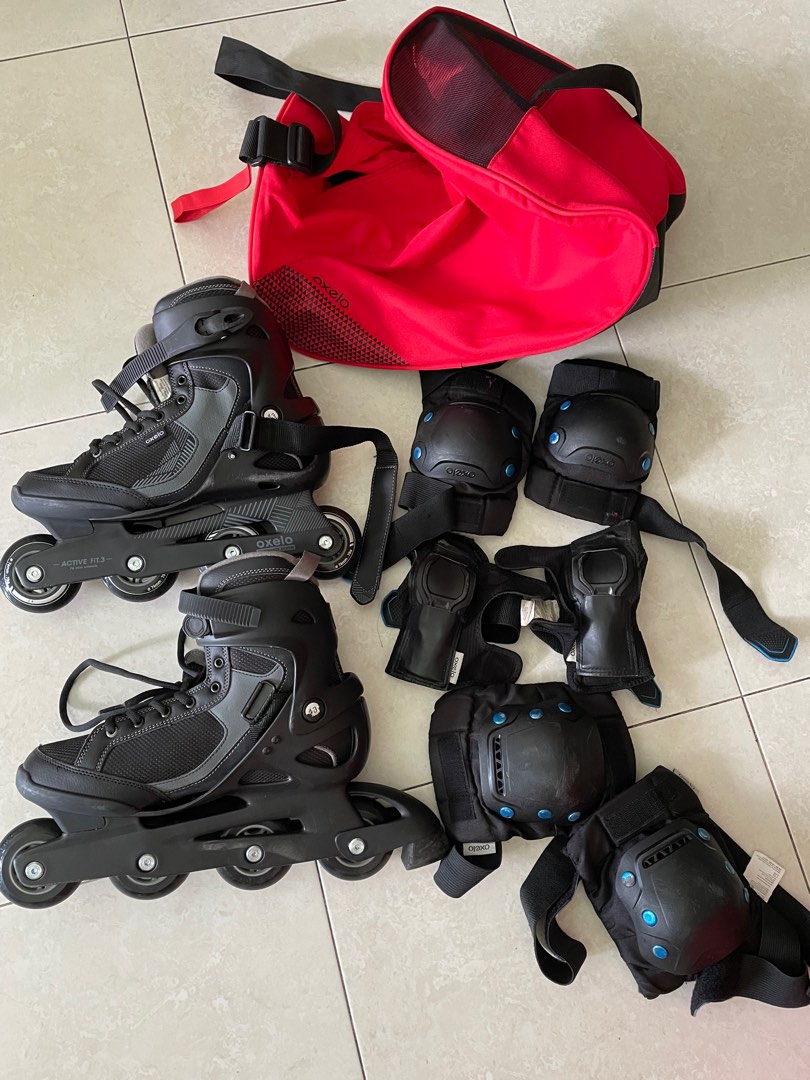 Complete set of used roller blades for sale, Sports Equipment, Sports