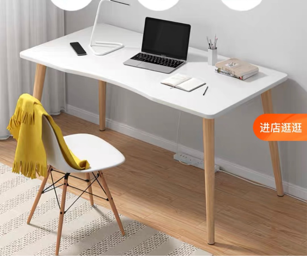 Computer desk with wireless charging port, Furniture & Home Living